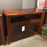 TechCraft Solid Wood High Two-Door w/ Open Shelf MEDIA CONSOLE 50w20d36h