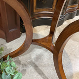 Round Burl Foyer Table END/SIDE TABLE 28d32.5h