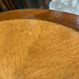 Round Burl Foyer Table END/SIDE TABLE 28d32.5h