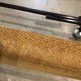 Custom Upholstered Nailhead Trim Wingback King Bed BEDS Mustard 89w91d58h