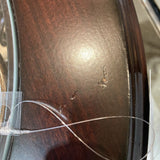 Round Scrolled Metal & Wood w/ Glass Top END/SIDE TABLE 25d24h