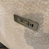 Oilo Studio Sheepskin Swivel Nursery Recliner RECLINERS Cloud White 30w36d39h