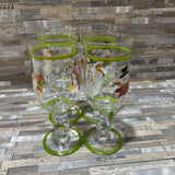 4pc Set Festive Snowman Goblets HOLIDAY ITEMS 3d8h