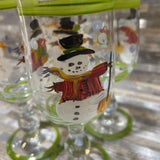 4pc Set Festive Snowman Goblets HOLIDAY ITEMS 3d8h