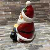 Ceramic Sitting Santa Claus HOLIDAY ITEMS 7w6d9h