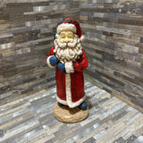 Vintage Chalkware Santa Claus HOLIDAY ITEMS 5w5d12h
