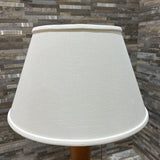 Mid Century Teak & Metal Pull-Chain Lamp TABLE LAMP 17d28h