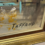 Mid Century Street Scene Signed ART WORK 55x31