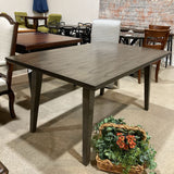Single Slab Smoked Walnut Finish DINING TABLE 60Wx38Dx30.5H