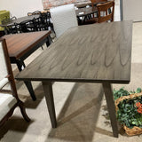 Single Slab Smoked Walnut Finish DINING TABLE 60Wx38Dx30.5H
