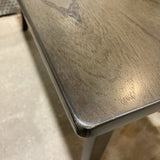 Single Slab Smoked Walnut Finish DINING TABLE 60Wx38Dx30.5H