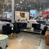 Ligne Roset Gomez Feng Didier Wool 2pc SECTIONAL Black 122w90d27h