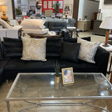 Ligne Roset Gomez Feng Didier Wool 2pc SECTIONAL Black 122w90d27h