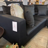 Ligne Roset Gomez Feng Didier Wool 2pc SECTIONAL Black 122w90d27h