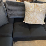 Ligne Roset Gomez Feng Didier Wool 2pc SECTIONAL Black 122w90d27h