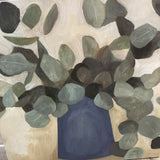 Muted Expressionist Foliage in Vase Print on Canvas ART WORK 40Wx40H