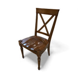 Solid Wood Cross Back DINING CHAIRS 20w18d40h
