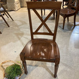 Solid Wood Cross Back DINING CHAIRS 20w18d40h