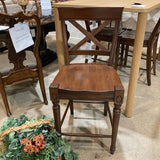 Solid Wood Cross Back Counter Height BAR/COUNTER STOOL 19w18d41h