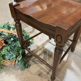 Solid Wood Cross Back Counter Height BAR/COUNTER STOOL 19w18d41h