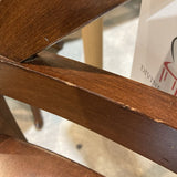 Solid Wood Cross Back Counter Height BAR/COUNTER STOOL 19w18d41h