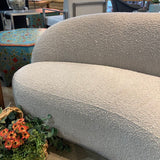 Lula and Georgia Imabari Curved Boucle SOFA Cream 82.5"Wx41.5"Dx31.5"H