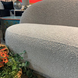 Lula and Georgia Imabari Curved Boucle SOFA Cream 82.5"Wx41.5"Dx31.5"H