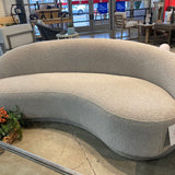 Lula and Georgia Imabari Curved Boucle SOFA Cream 82.5"Wx41.5"Dx31.5"H
