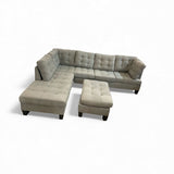 4pc Left Facing w/ Matching Ottoman SECTIONAL 100w80d29h