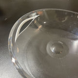 Nambe Crystal Bowl w/ Cutout Handles ACCESSORIES 9Wx2H