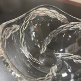 Braided Pattern Wavy Edge Crystal Bowl ACCESSORIES 8Wx4.25H