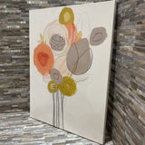 Wildflower Contour Canvas Print ART WORK 24x32