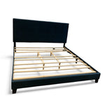 Modway Inc Melanie Upholstered Tufted King BEDS Midnight Blue 78w86d47h