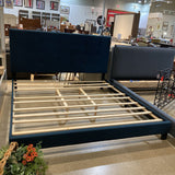 Modway Inc Melanie Upholstered Tufted King BEDS Midnight Blue 78w86d47h