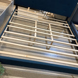 Modway Inc Melanie Upholstered Tufted King BEDS Midnight Blue 78w86d47h