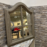 Pottery Barn Bordeaux 4-Panel Gray Wash Mirror MIRRORS 31x38