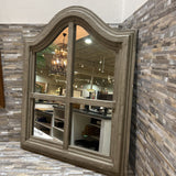 Pottery Barn Bordeaux 4-Panel Gray Wash Mirror MIRRORS 31x38