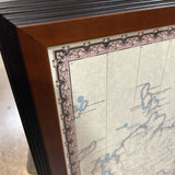 Rand McNally Classic Edition World Wall Map Framed ART WORK 52x35