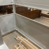 Crate & Barrel Small Space Kids Twin Bunk Bed BEDS Light Gray 42w78d61h