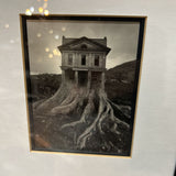 Tree Fusing With House Framed Print ART WORK 8x10