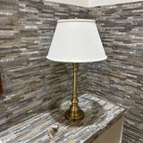 Brass Pull-Chain TABLE LAMP 17d30h