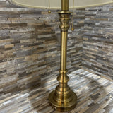 Brass Pull-Chain TABLE LAMP 17d30h