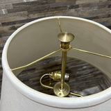 Brass Pull-Chain TABLE LAMP 17d30h
