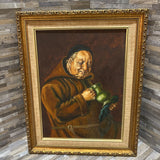 Monk w/ Pitcher Ornate Framed Print ART WORK 16x20