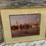 Chicago Skyline Gold Framed Print ART WORK 20x16