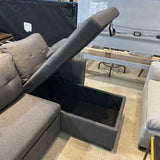Navaeh Storage & Sleeper SECTIONAL Gray 82w53d34.5h