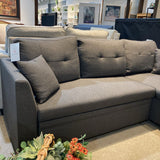 Navaeh Storage & Sleeper SECTIONAL Gray 82w53d34.5h