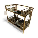 Restoration Hardware 1930s French Trolley Bar Cart FURNITURE 31.5w19d29h