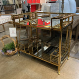 Restoration Hardware 1930s French Trolley Bar Cart FURNITURE 31.5w19d29h
