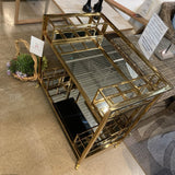 Restoration Hardware 1930s French Trolley Bar Cart FURNITURE 31.5w19d29h
